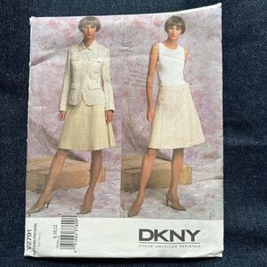 Vogue 2791 Loose Jacket and Wrap Skirt Size 8 10 12 Sewing Pattern DKNY Uncut